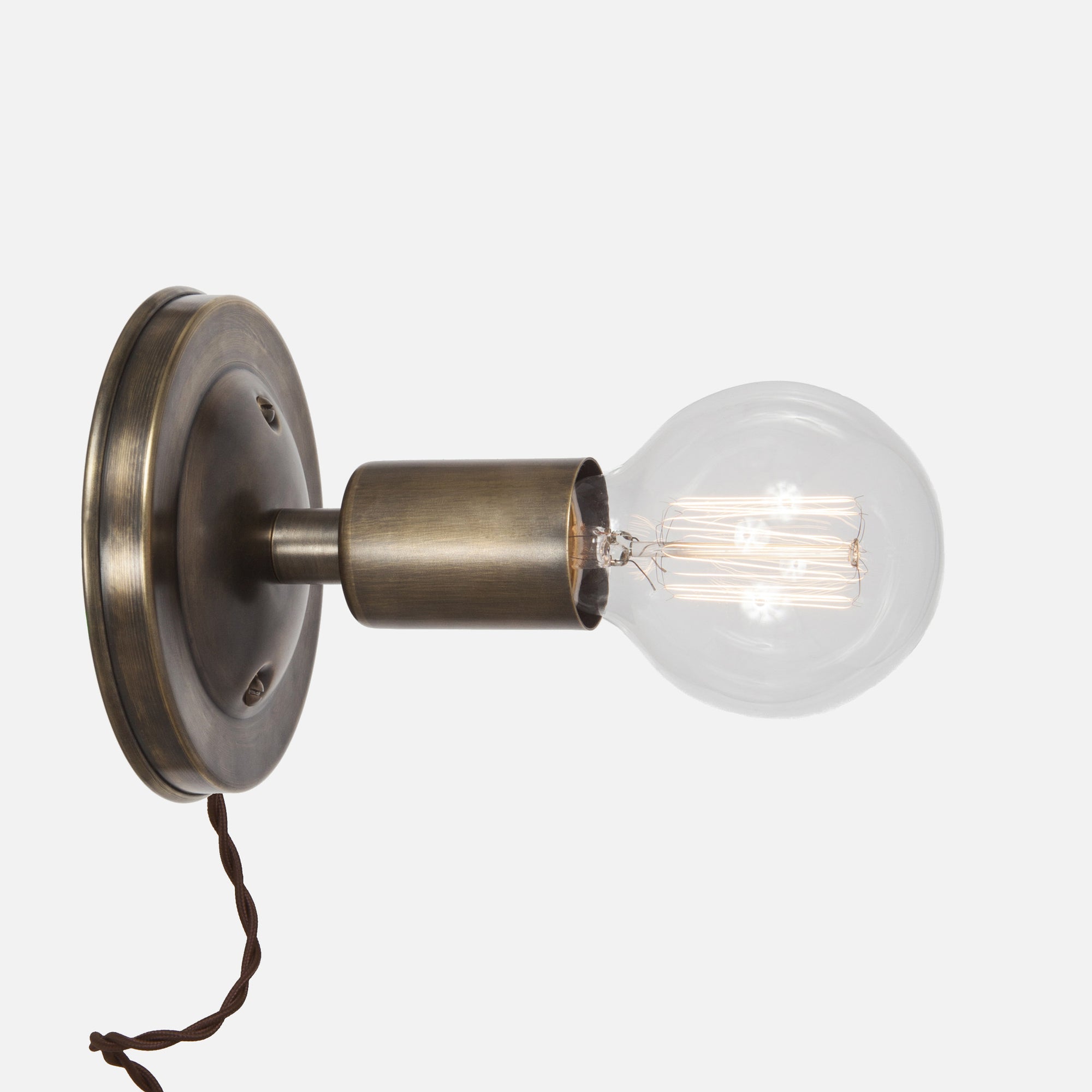 Bare Bulb Wall Sconce Collection - Plug-In