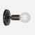 Bare Bulb Wall Sconce - Ebonized Brass