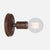 Bare Bulb Wall Sconce - Natural Rust