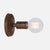 Bare Bulb Wall Sconce - Natural Rust