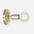Bare Bulb Wall Sconce - Raw Brass