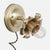Bloom Flush Mount Wall Sconce - Plug In - Raw Brass Patina