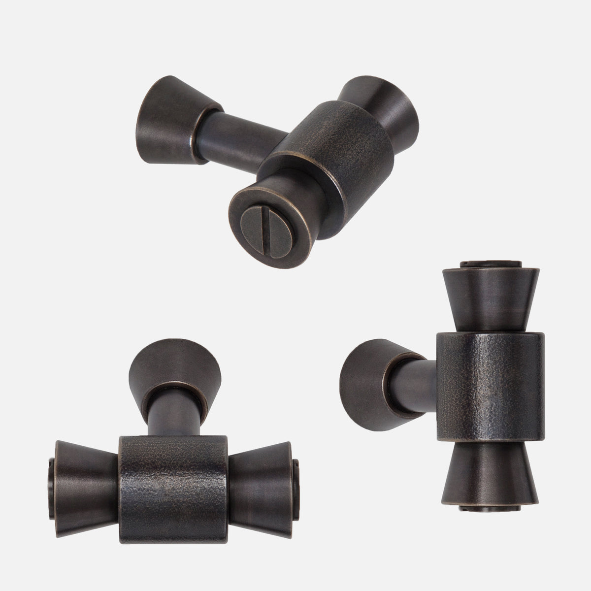 Brancusi Cabinet Knob Group - Ebonized Brass