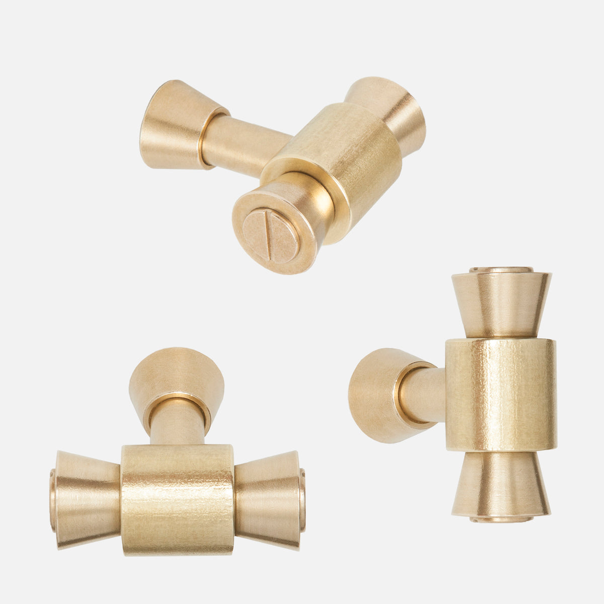 Brancusi Cabinet Knob - Raw Brass