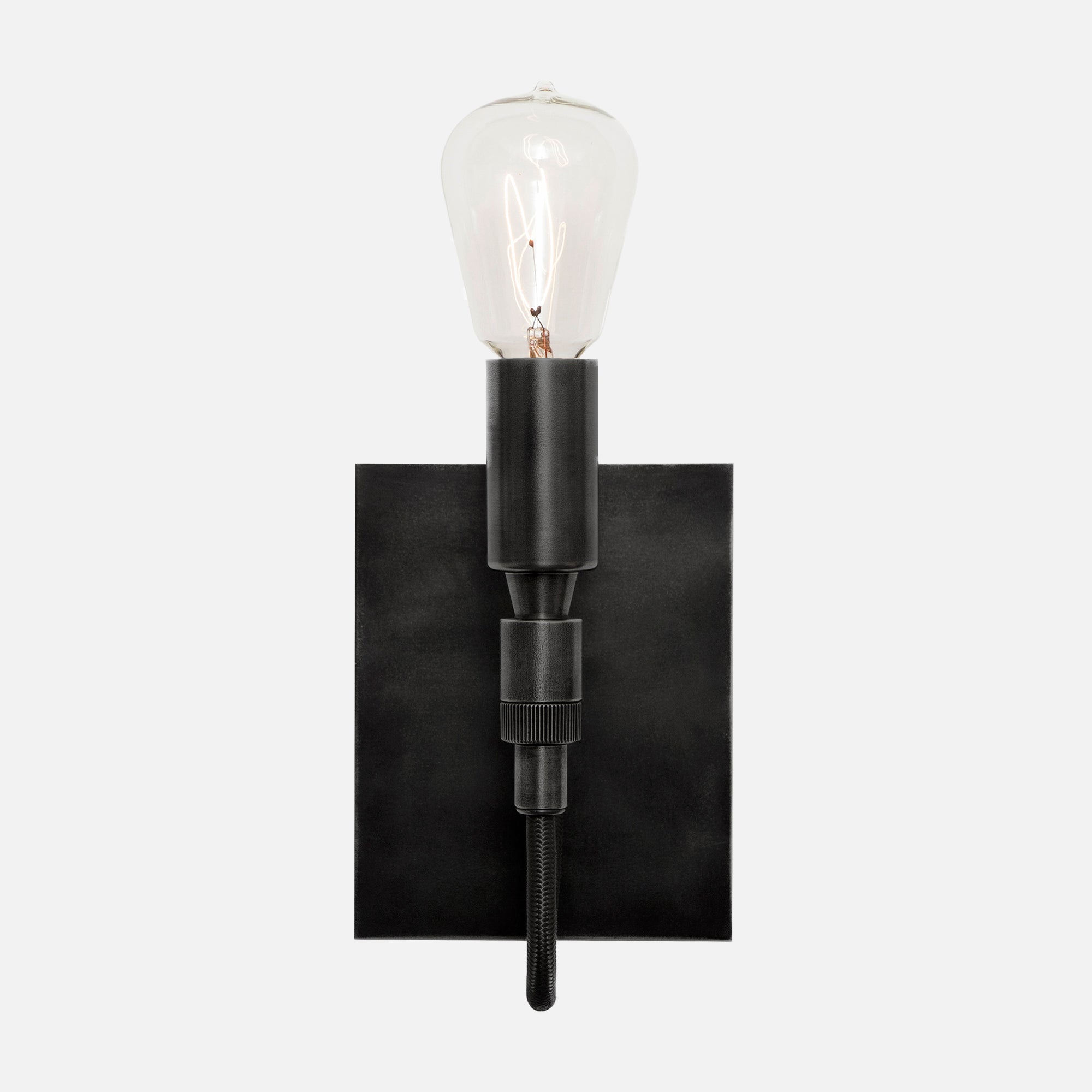 Bespoke Mini Wall Sconce - View 1 - Blackened Brass Patina