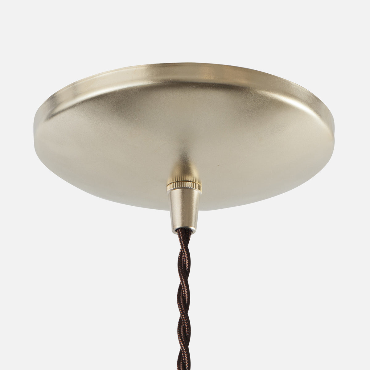 Round Dome Ceiling Canopy Kit - Raw Brass