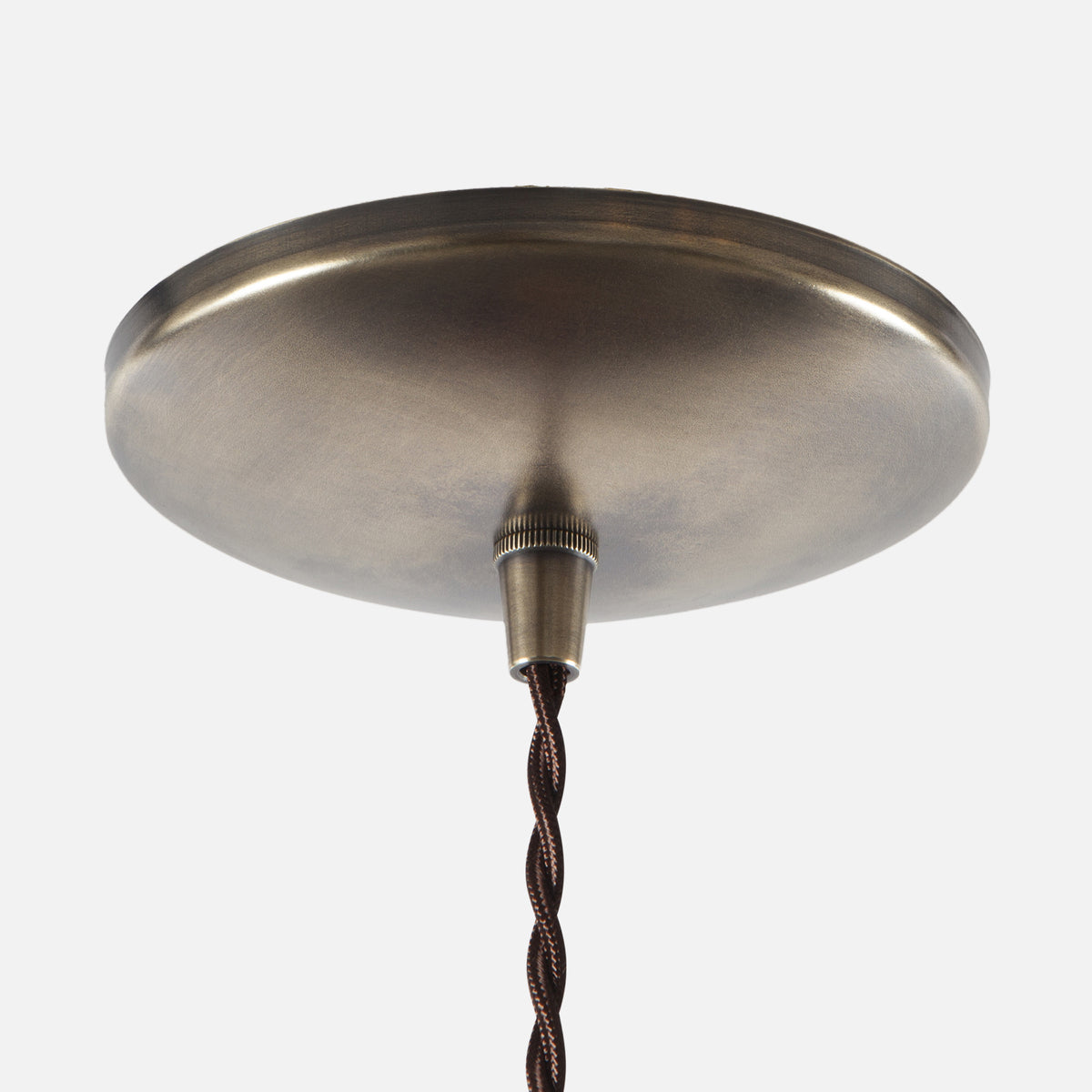 Round Dome Ceiling Canopy Kit - Vintage Brass
