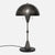 Dome Table Lamp - Vintage Nickel - Black Marble Base - Side View