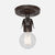 Fleurette Flush Mount Ceiling Light - Ebonized Rust