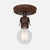 Fleurette Flush Mount Ceiling Light - Natural Rust