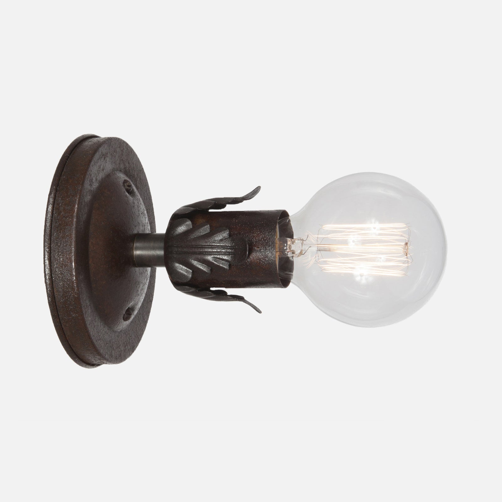Fleurette Wall Sconce - Ebonized Rust