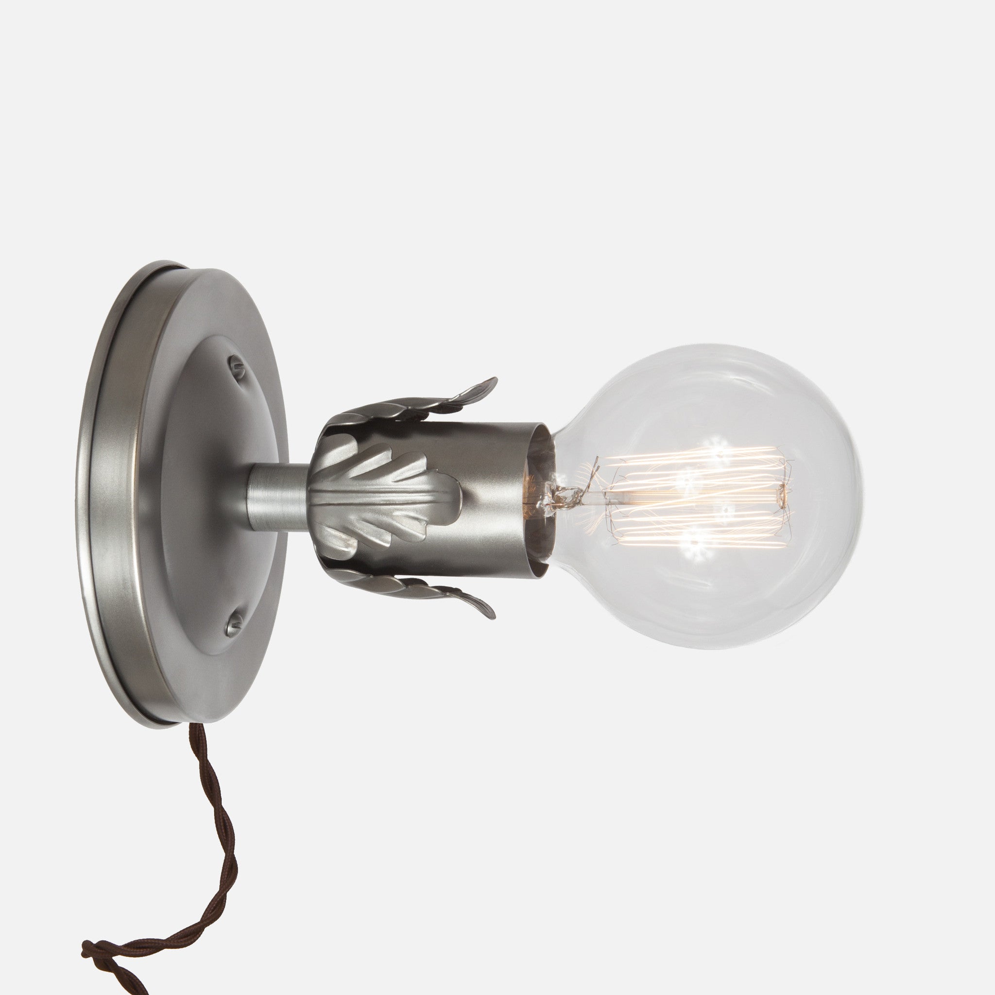 Silver plug in wall sconce cheap