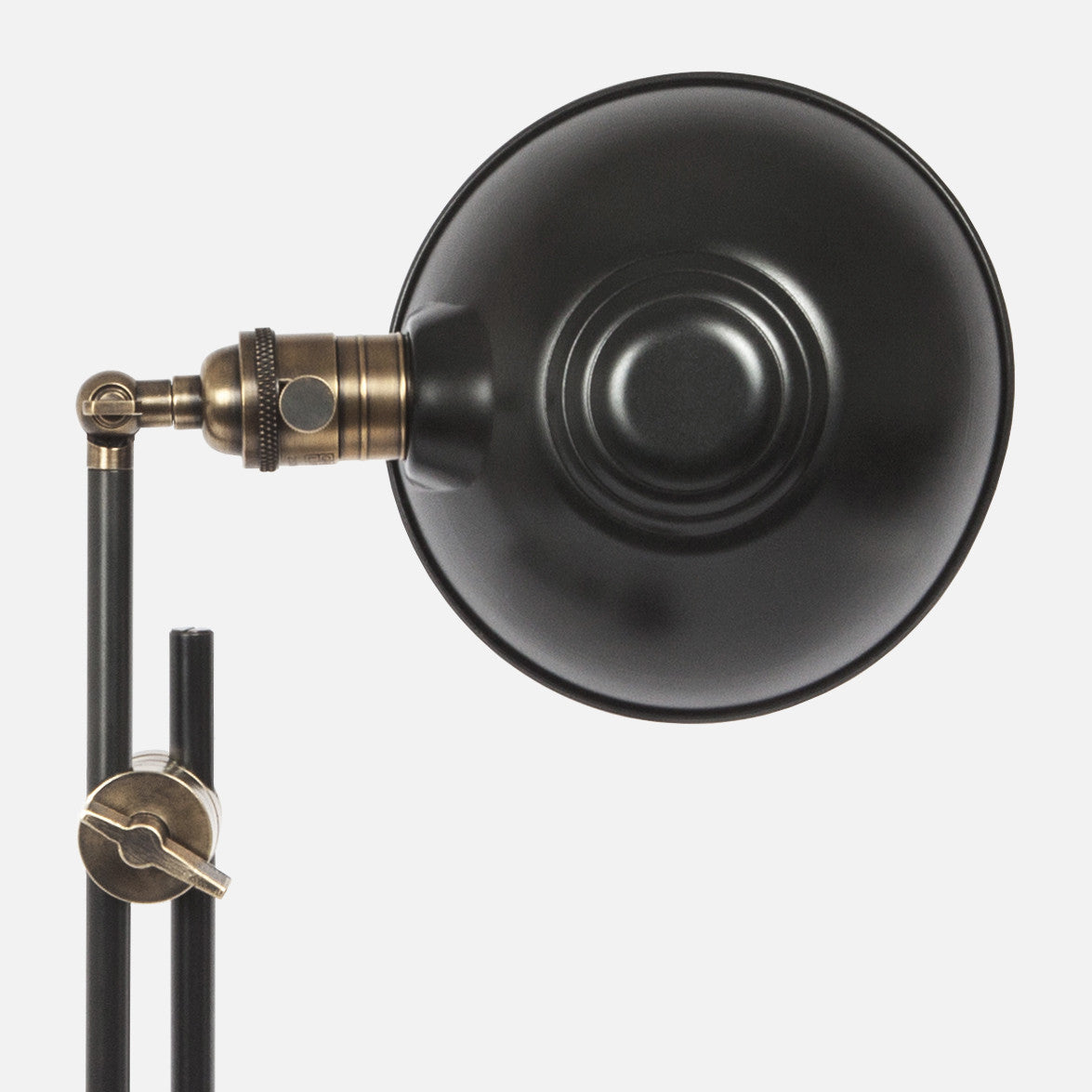 Otis Table Lamp Parabolic Factory Shade Detail