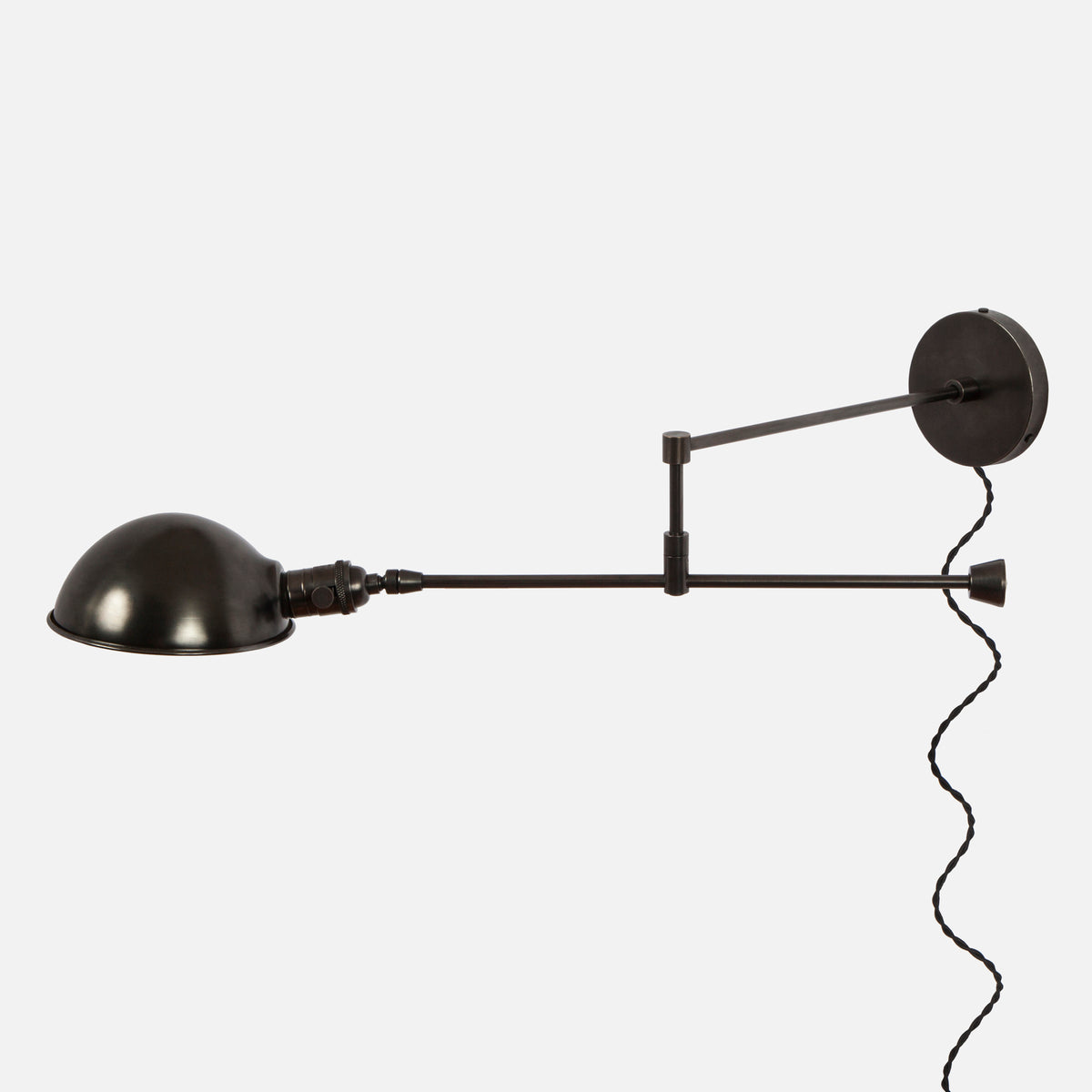 Swing Arm Wall Sconce with Counterbalance - Plug-In