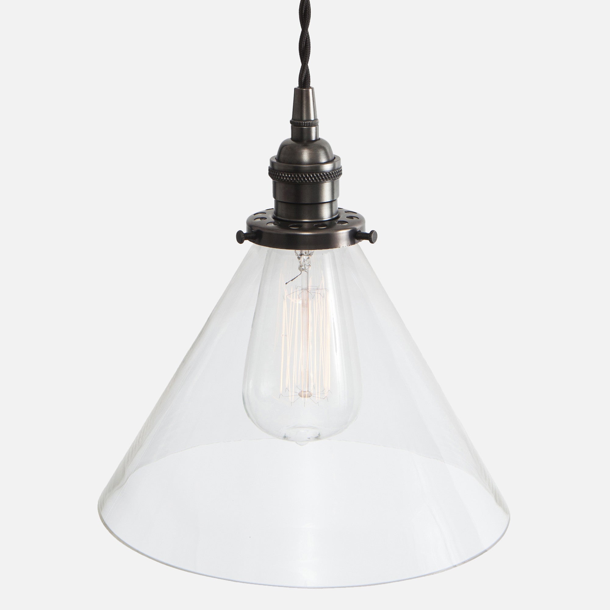 Clear glass deals pendant light shade