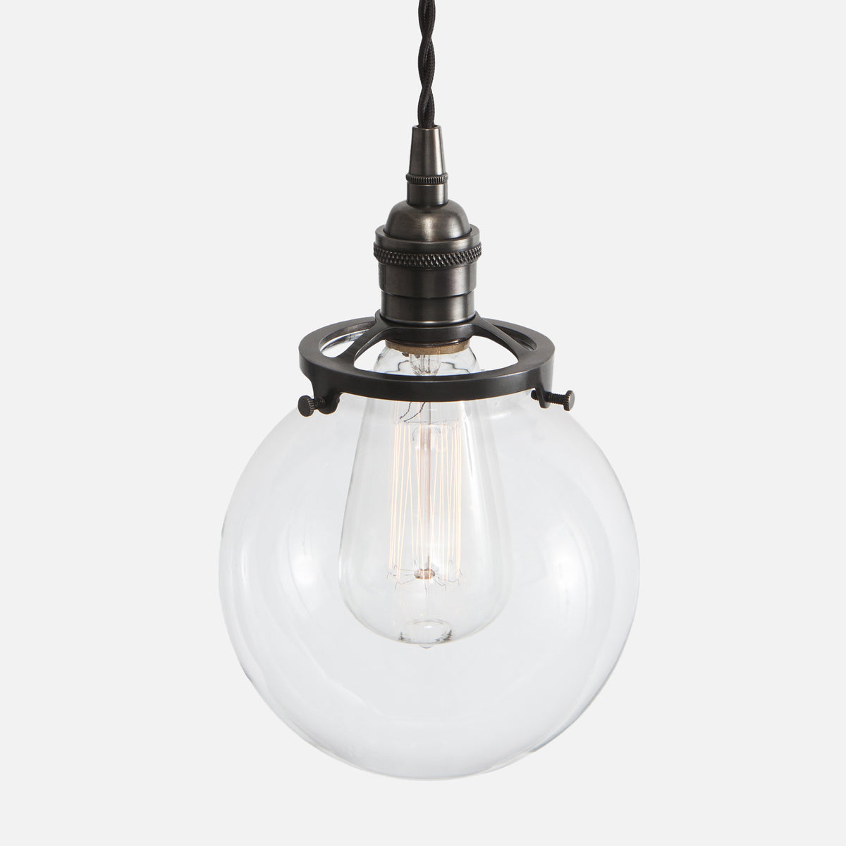 Vintage Socket Pendant - Glass Globe