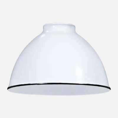 Brass Pipe Wall Sconce - White Dome Shade